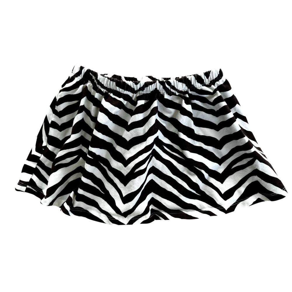 Isaac Mizrahi baby girl 24 months brown and cream zebra print skirt